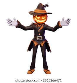 3d character jack of lantern