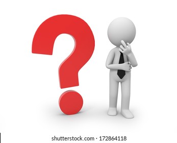 3d Character Red Question Mark Stock Illustration 172864118 | Shutterstock