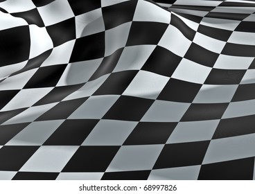 3d Checkered Flag Stock Illustration 68997826 | Shutterstock