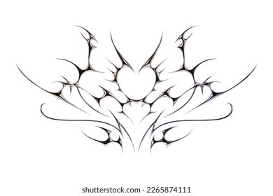 3d chrome metal of y2k fire icon. Flame shape in liquid mercury. 3d rendering illustration of abstract neo tribal cyber sigil metallic melted modern burn form, design element. 3D Illustration