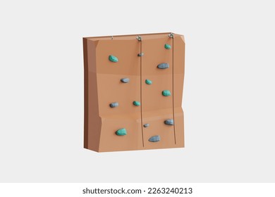 3d climbing 3d render illustration