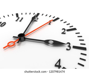 3d Clock Illustration On White Background Stock Illustration 1207981474 ...