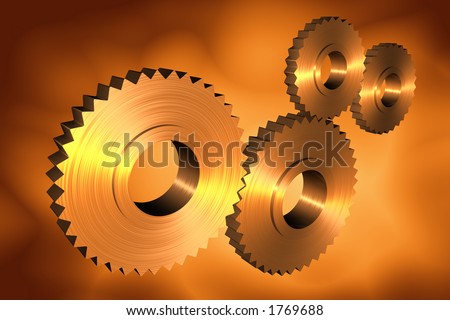 3 D Cogs Metallic Texture Stock Illustration 1769688 - Shutterstock