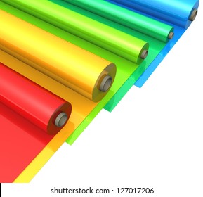 3d Color plastic rolls