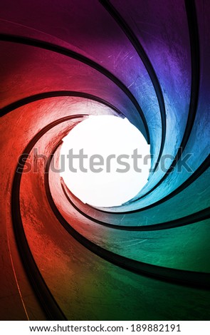 3d colored abstract background focus concept