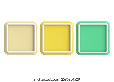 button background colorful Square