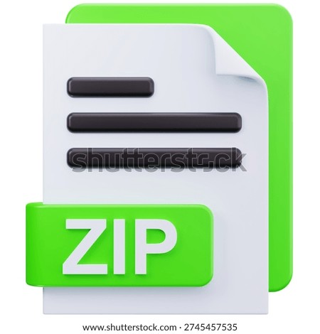 3D Compressed Zip Archive File
