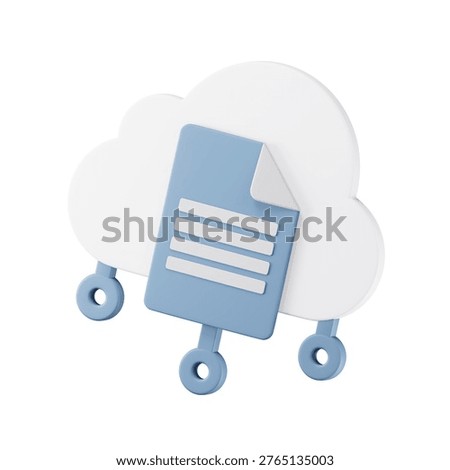 3D compute resource pool icon representing management of cloud infrastructure capacity and distributed computing resources