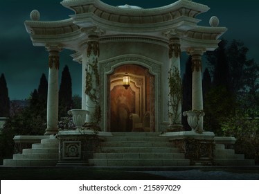 3d Computer Graphics Roman Pavilion Stock Illustration 215897029 ...