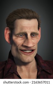 3d Computer Rendered Illustration Of A Goofy Guy Rendered With Character Creator