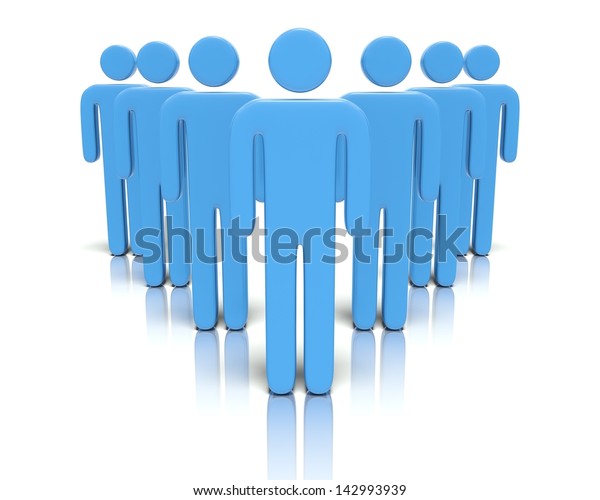 3d Concept Graphic Depicting Leader Front Stock Illustration 142993939 ...