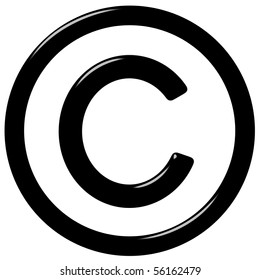 3d Copyright Symbol