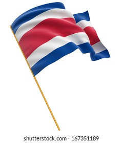 3D Costa Rica Flag