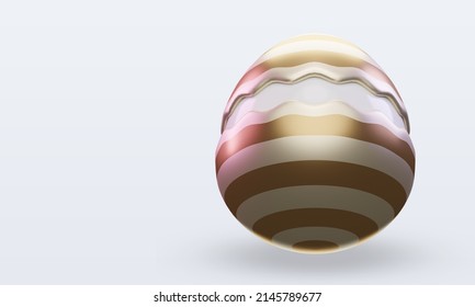 3d Cracked Egg Easter Icon Rendering Top View
