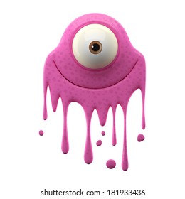 3d Crazy Monster Humorous Advertising Supplement Stock Illustration ...