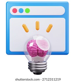 3D Creative Idea Concept Window