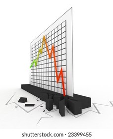 3d Crisis Chart Stock Illustration 23399455 | Shutterstock