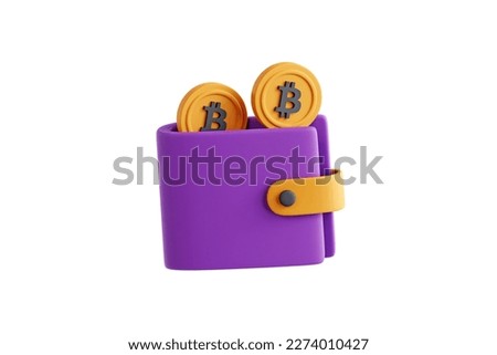 3d crypto wallet 3d render illustration