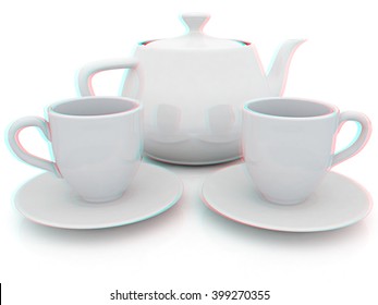 white plastic tea set