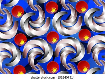 3D CURVE DESIGN For Wallpaper, Interior Decorative, Office Wall, Decals,printing Industries, Clothing Etc...