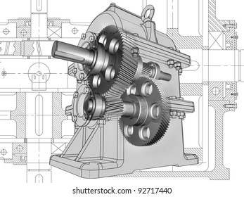 342 Gear and shaft gearbox Stock Illustrations, Images & Vectors ...