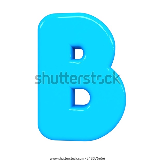 3d Cute Blue Letter B Cartoon Stock Illustration 348375656 | Shutterstock