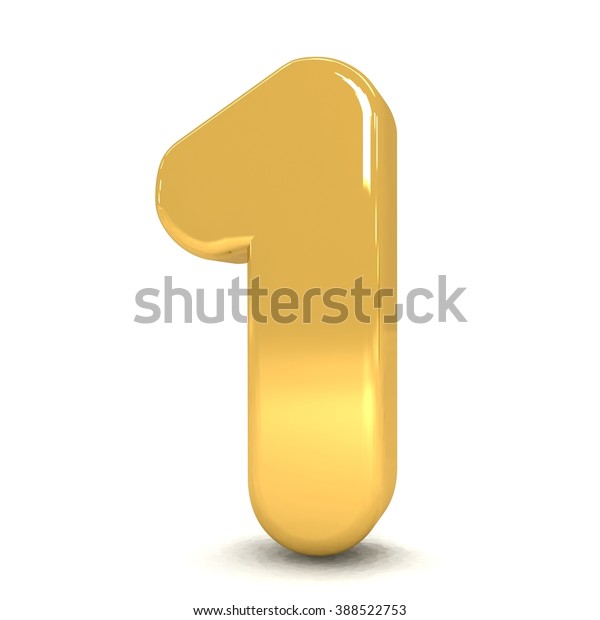 3d Cute Gold Metal Number 1 Stock Illustration 388522753 | Shutterstock