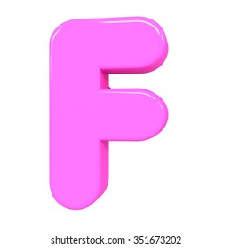 3d Cute Pink Letter F Cartoon Stock Illustration 351673202 | Shutterstock