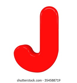 3d Cute Red Letter J Cartoon Stock Illustration 354588719 | Shutterstock