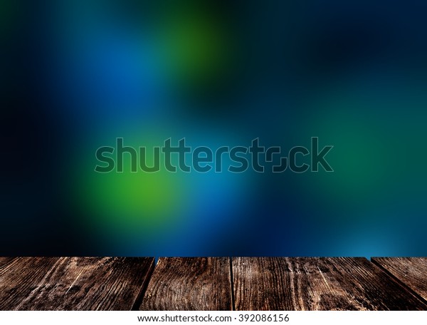 3d Dark Brown Old Wooden Board Stock Illustration 392086156