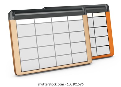 3d Database Tables On White Background Stock Illustration 130101596 ...