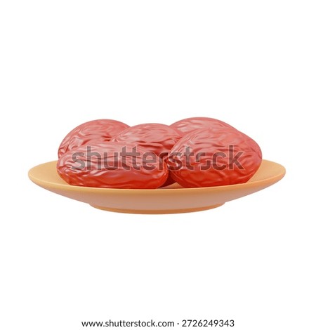 3D Dates Fruit Ramadan Iftar