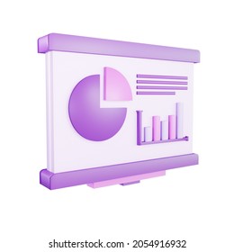 3D Design Icon Presentation Data Illustration Business 