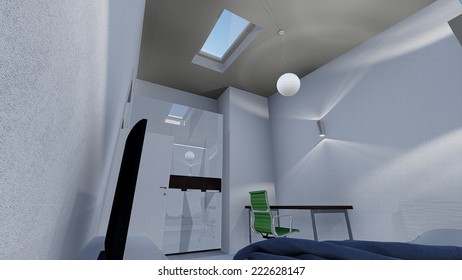 3d design of modern home apartment indoor - Shutterstock ID 222628147