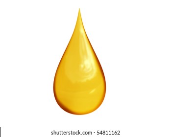 金色の油滴の3d詳細イラスト のイラスト素材