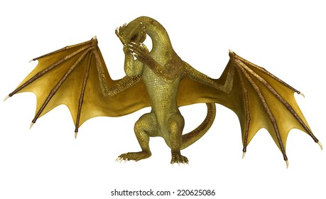 3d Digital Render Grooming Fantasy Dragon Stock Illustration 220625086 