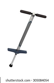 3D Digital Render Of A Pogo Stick Isolated On White Background