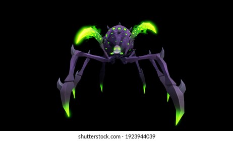 3D Digital Rendering Monster Villain Enemy Creature Colorful