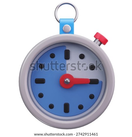 3D Digital Stopwatch Timer Device
