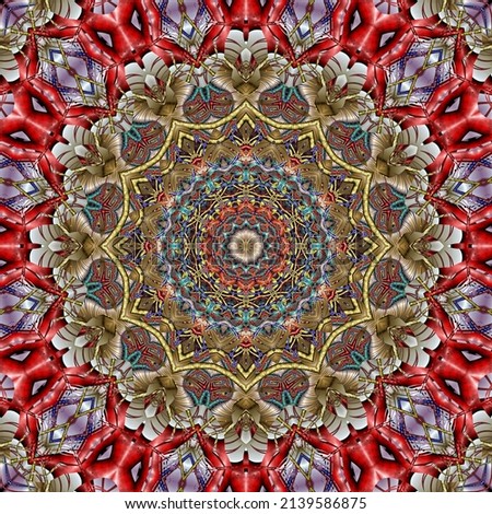 3d effect - abstract polygonal fractal pattern