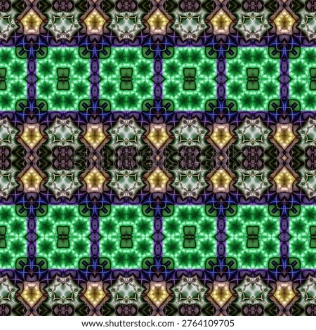 3d effect - abstract symmetric geometric  pattern