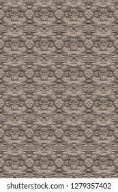 3d effect seamless background wallpaper stone tiled pattern.