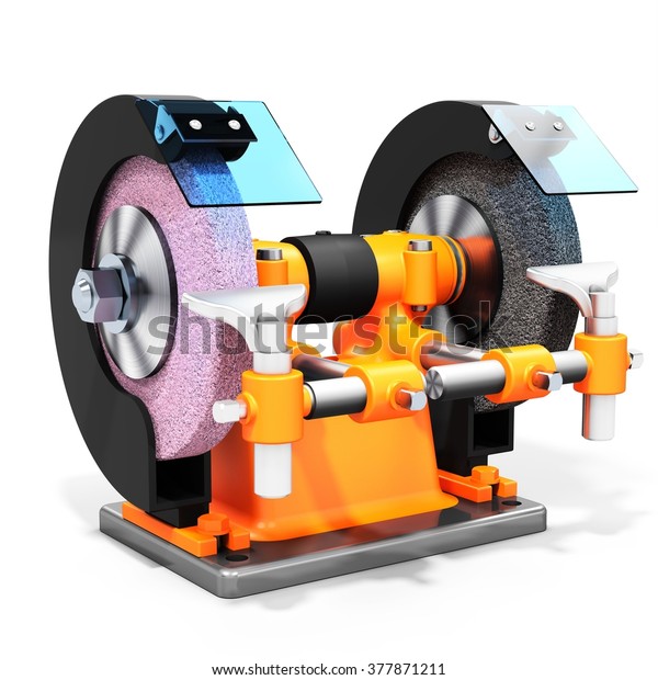 3d Electrical Grinding Machine Bench Grinder Stock Illustration