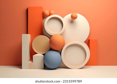 3d element abstract minimalism creative background - Powered by Shutterstock - Get 15% off with code: PIKWIZARD15