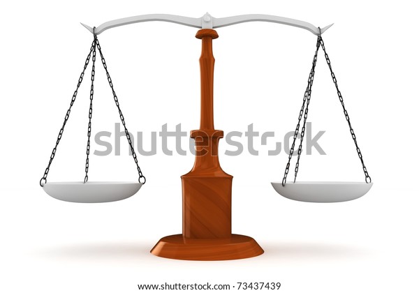 3d Empty Scale Isolated On White Stock Illustration 73437439 | Shutterstock
