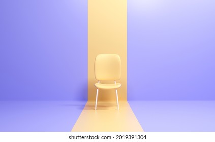 3D Empty yellow chair. Hiring new job vacancy concept. 3d render illustration - Powered by Shutterstock