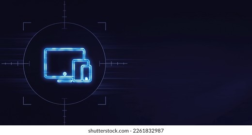 3D Endpoint Security Works icon neon sign