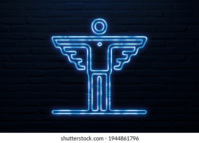 3d Equal Opportunity Icon Neon Style