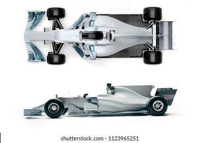 3d F1 Race Car Render