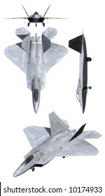 3D F22 Raptor Air Force Plane